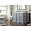 James Martin Vanities De Soto 48in Single Vanity, Silver Gray w/ 3 CM Eternal Marfil Quartz Top 825-V48-SL-3EMR